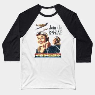 Fly with the Victory Squadrons | World War 2 British Propaganda Baseball T-Shirt